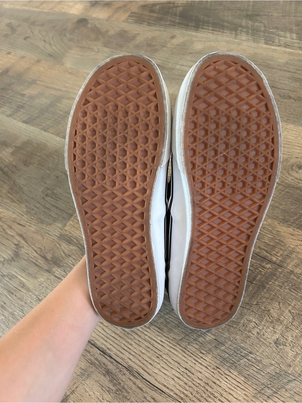 Women’s Perforated Leather Slip-On Vans - Picture 6 of 9